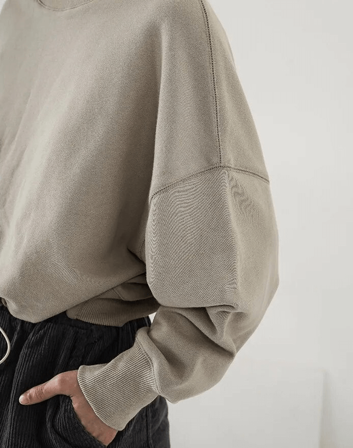 Casual Solid Women's Hoodie with O-Neck and Loose Fit, 100% Cotton, in Stylish Beige with Drawstring Detail for Comfort